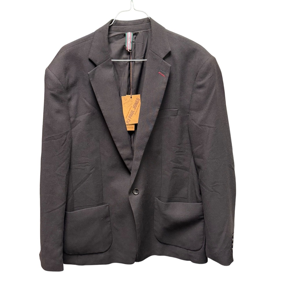 NWT Modern PJ Paul Jones Men's Black Blazer Business Casual Preppy Coat Size XL